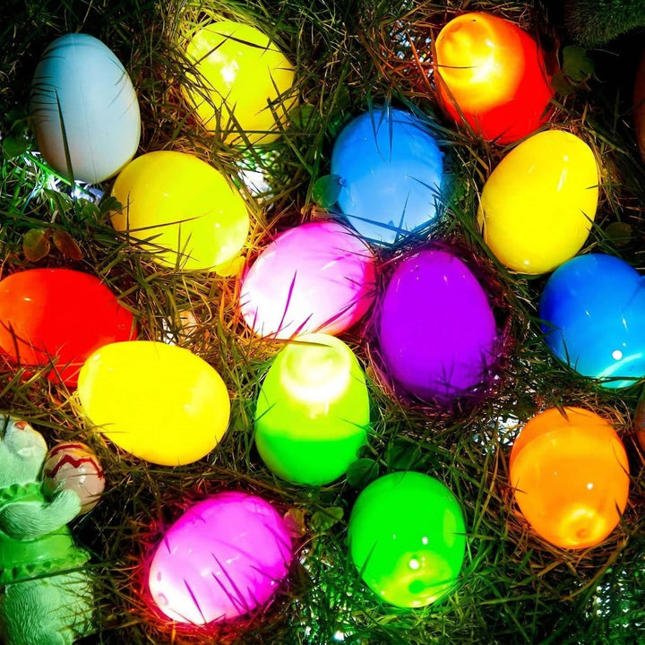 Clear Fillable Plastic Easter Eggs for Crafts and Decorating, Transparent DIY Easter Egg Ornaments for Easter Basket Fillers