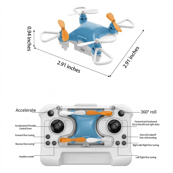 Upgraded Mini RC Stunt Drone, 360° Flip Quadcopter with Altitude Hold for Kids and Beginners