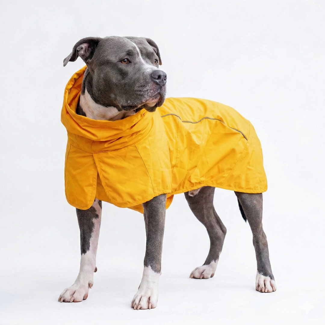 Dog Raincoat, Waterproof Rain Jacket, Reflective Full Body Coverage, Windproof and Breathable