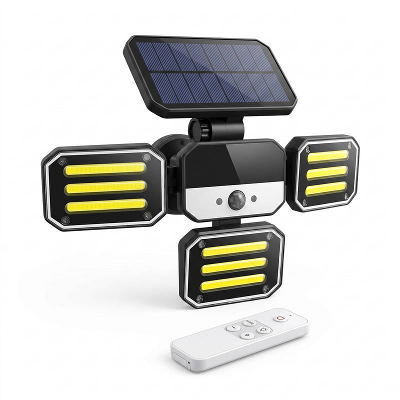 Motion Sensor Floodlight Outdoor LED, Remote Control Waterproof Light for Home