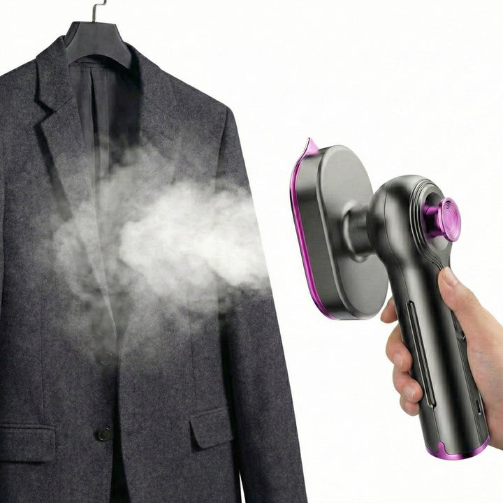Travel Garment Steamer with Rotating Handle, Fast Heat, Visible Tank
