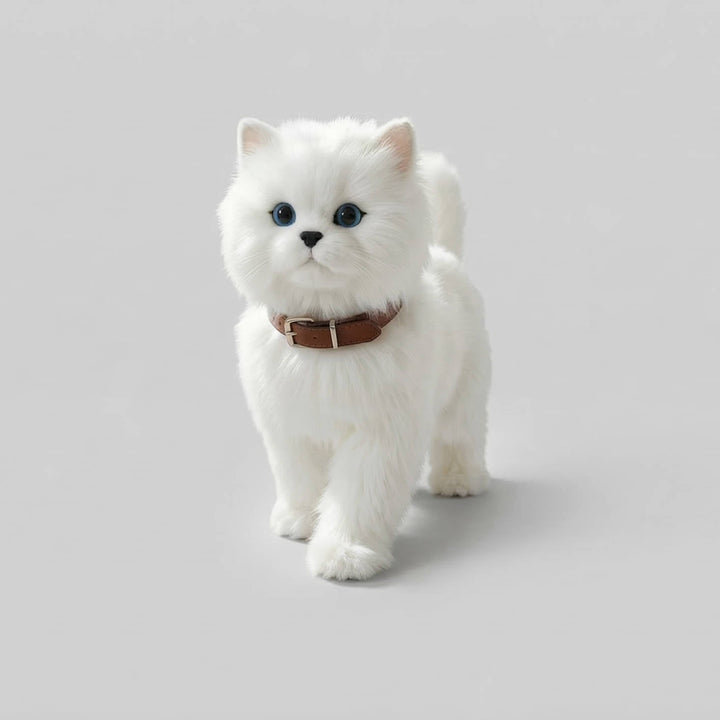 Realistic Interactive Tabby Robot Kitten, Walking and Meowing Robot Cat
