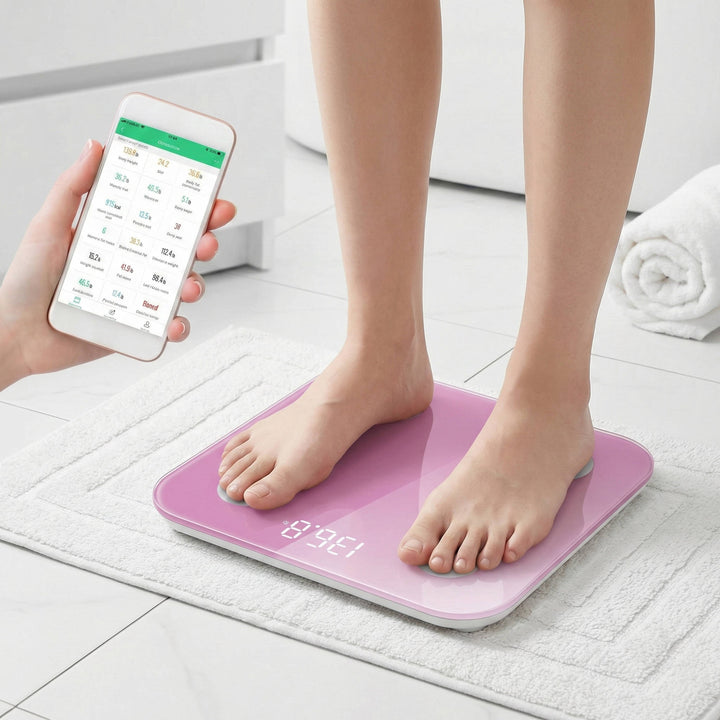 Bluetooth Smart Body Fat Scale with App and 14 Body Metrics