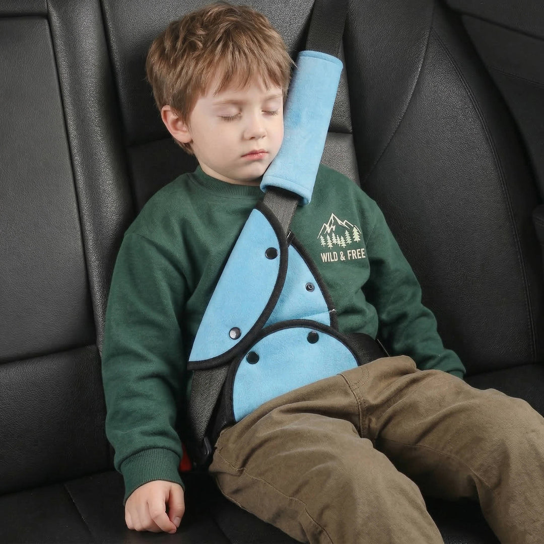 Portable Child Travel Seat Safety Harness, Universal Anti Neck Positioner for Kids