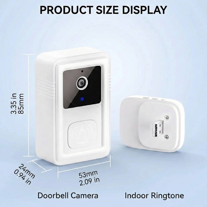 Wireless 1080P HD Wifi Video Doorbell with Two Way Audio and Cloud Storage