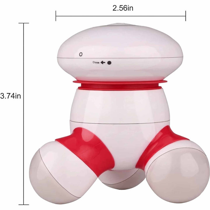 Handheld Body Massager Portable Mini Vibrating Massager with LED Light, Battery Operated for Neck Back Arms Legs Pain Relief Easy Grip