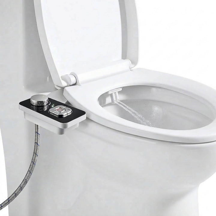 Self Cleaning Bidet Toilet Attachment, Cold Water Dual Nozzle Sprayer