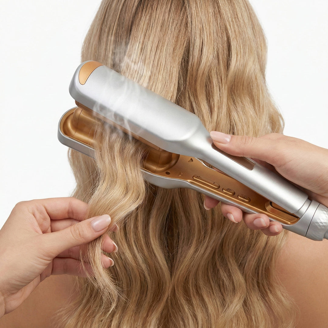 Babe Hair Waver, 25mm Ionic 2 Barrel Curling Iron with 50 Million Ions, 10 Min Quick Wave and Smart Timer