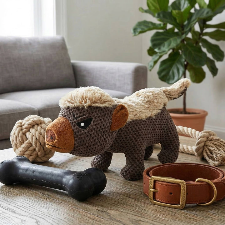 Indestructible Dog Plush Toys for Aggressive Chewers for for Medium and Large Breed