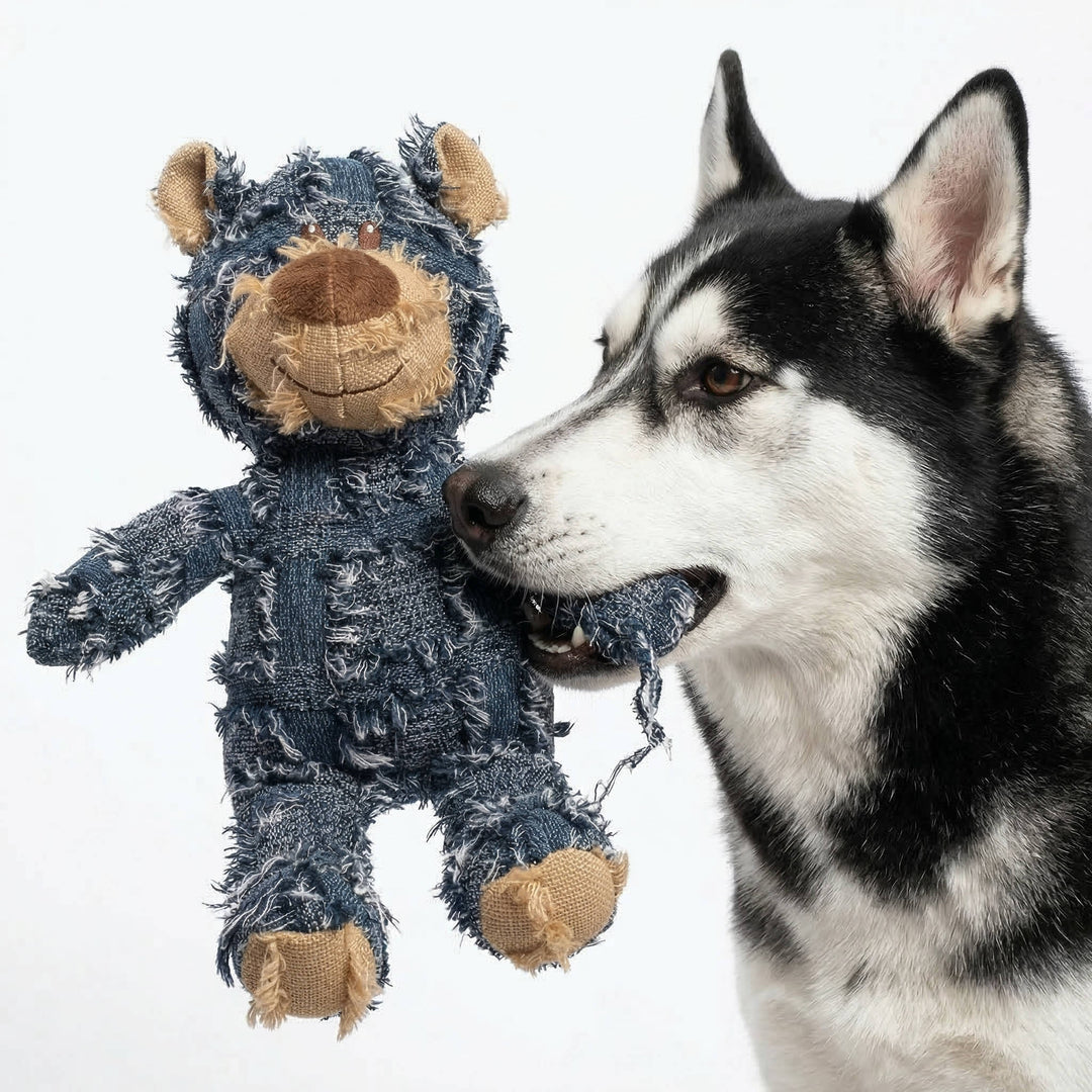 Chew Resistant Interactive Dog Toys for Aggressive Chewers, Indestructible Stuffed Plush