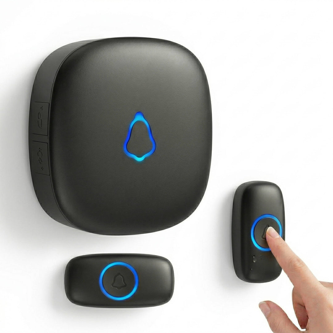 Wireless Smart Doorbell, No Camera, 1000ft Range, 58 Chimes, LED Indicator, Waterproof, Easy Install (M520 F55)