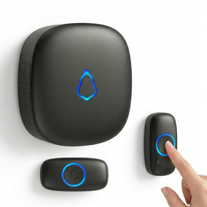 Wireless Smart Doorbell, No Camera, 1000ft Range, 58 Chimes, LED Indicator, Waterproof, Easy Install (M520 F55)