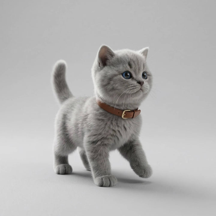 Realistic Interactive Tabby Robot Kitten, Walking and Meowing Robot Cat
