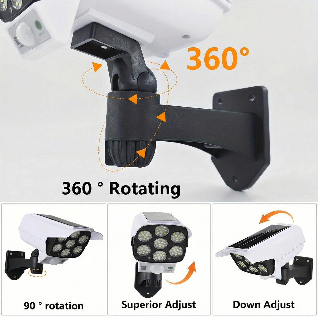 2000 Lumens Solar Motion Sensor Light Outdoor, 77 LED Security Floodlight, Wireless, 3 Modes, Waterproof, IP65