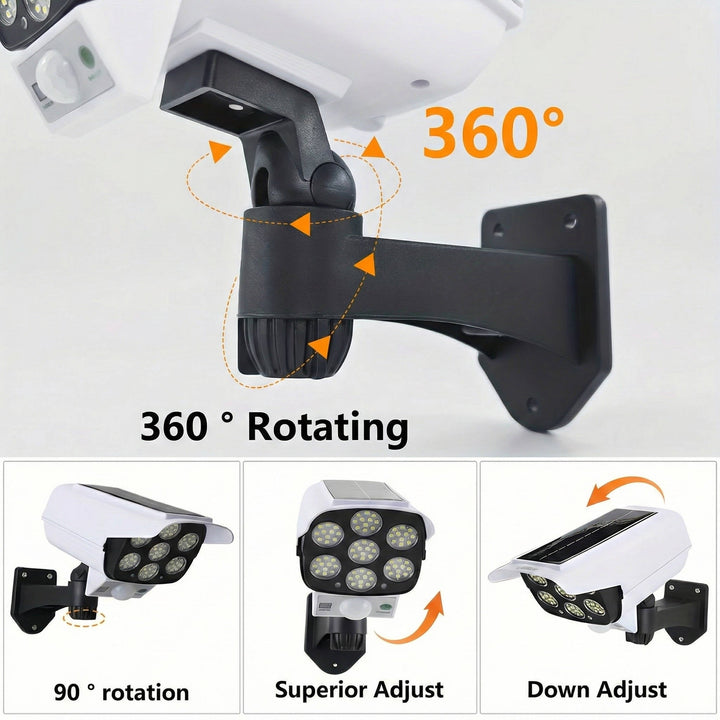 2000 Lumens Solar Motion Sensor Light Outdoor, 77 LED Security Floodlight, Wireless, 3 Modes, Waterproof, IP65