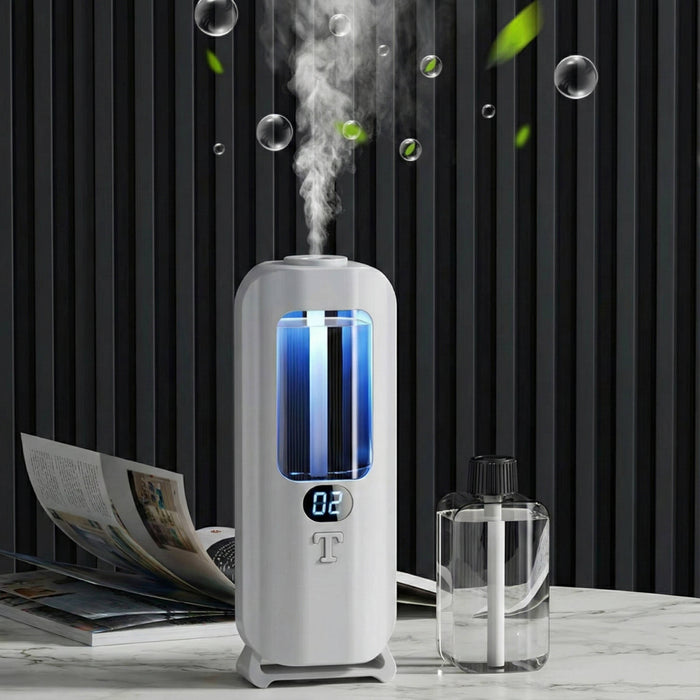 Air Humidifier and Aromatherapy Diffuser with Digital Display and coloured LED Lights