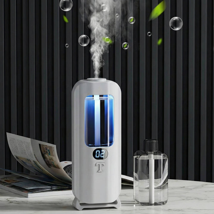 Air Humidifier and Aromatherapy Diffuser with Digital Display and coloured LED Lights