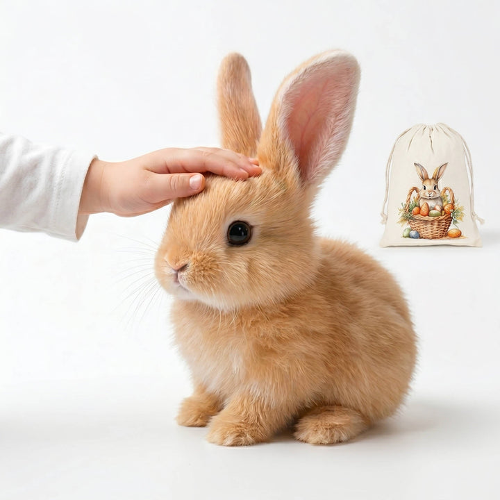 Interactive Plush Bunny Toy for Kids, Lifelike Soft Companion Rabbit Toy