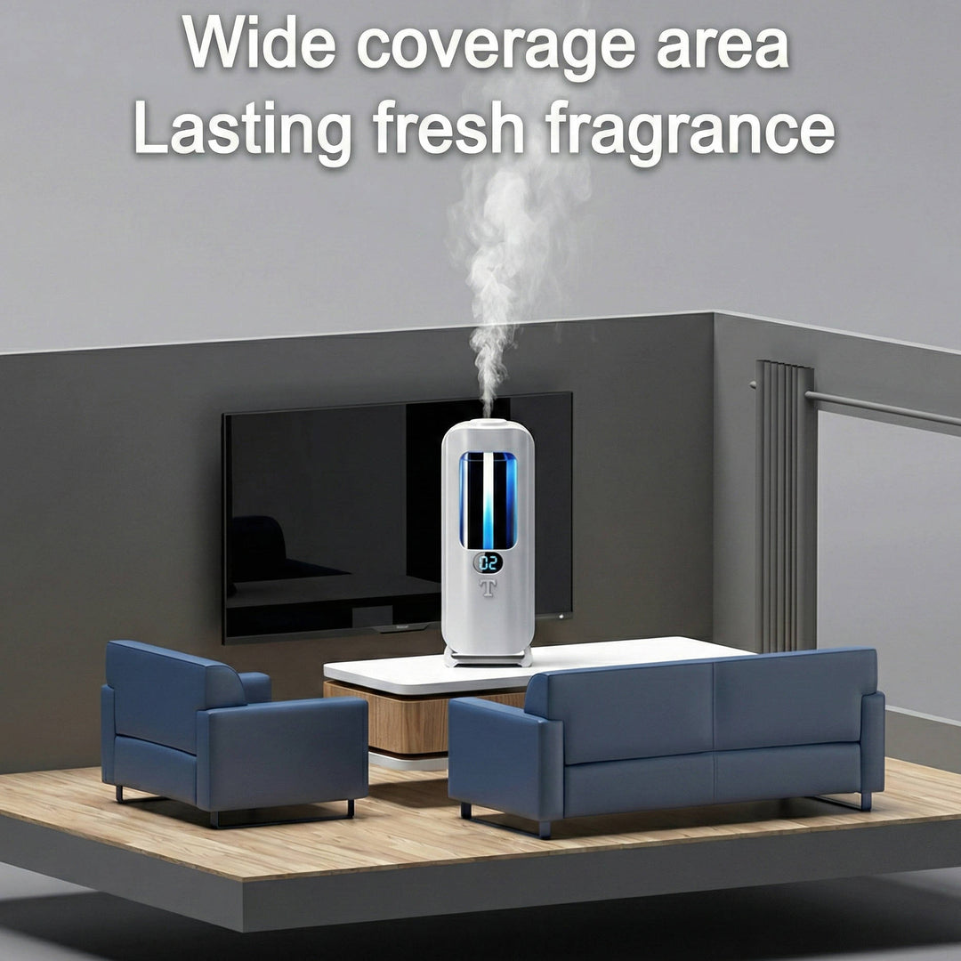 Air Humidifier and Aromatherapy Diffuser with Digital Display and coloured LED Lights