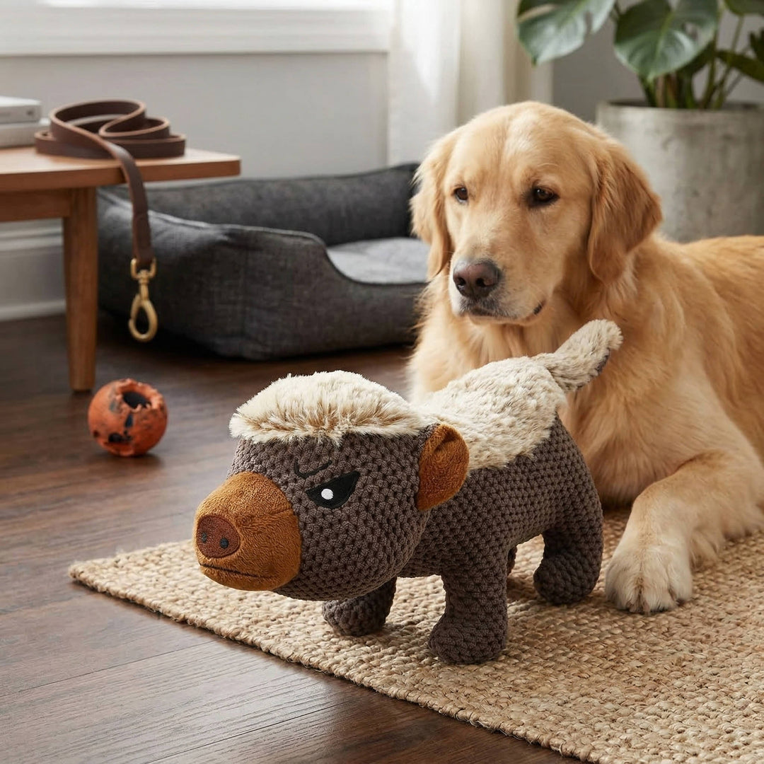 Indestructible Dog Plush Toys for Aggressive Chewers for for Medium and Large Breed
