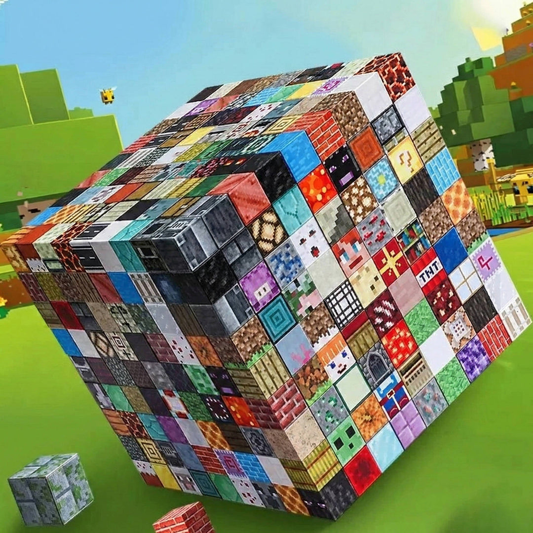 205pcs Magnetic Building Blocks with Storage Box and Figurines