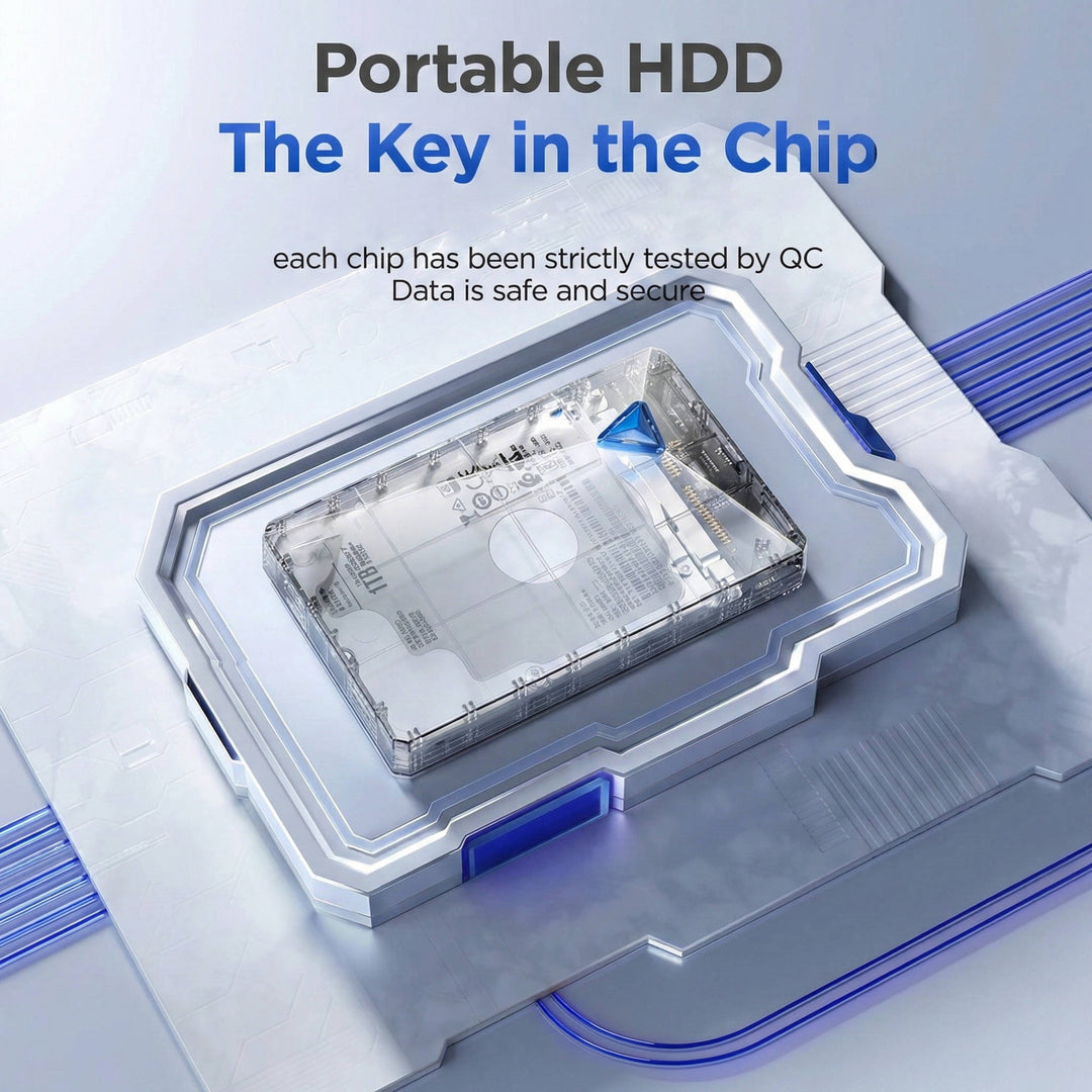 Portable External Hard Drive 2.5 Inch USB 3.0 High Speed HDD Storage for PC Mac Laptop 1TB 4TB