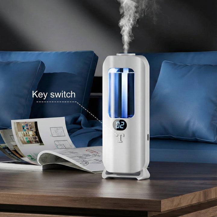 Air Humidifier and Aromatherapy Diffuser with Digital Display and coloured LED Lights