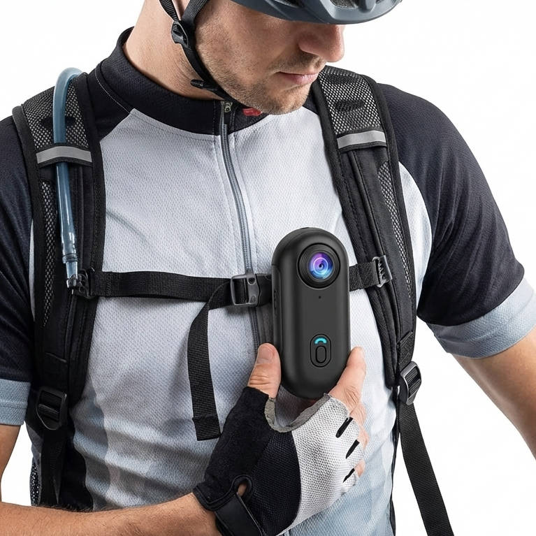 Bike Camera Mini Action Cam with Magnetic Mount Kit