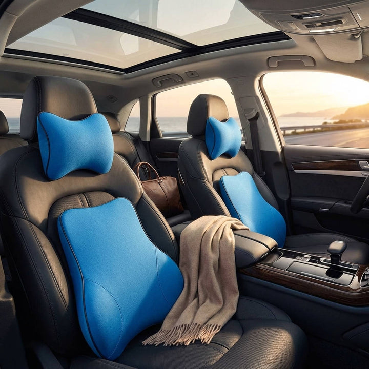 Lumbar Back and Neck Pillow Support Cushion for Car
