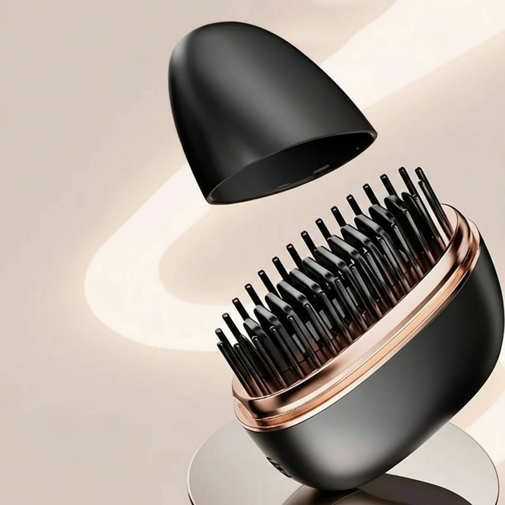 Portable Mini Wireless Hair Straightener Comb, Straightening Brush for Quick Touch Ups