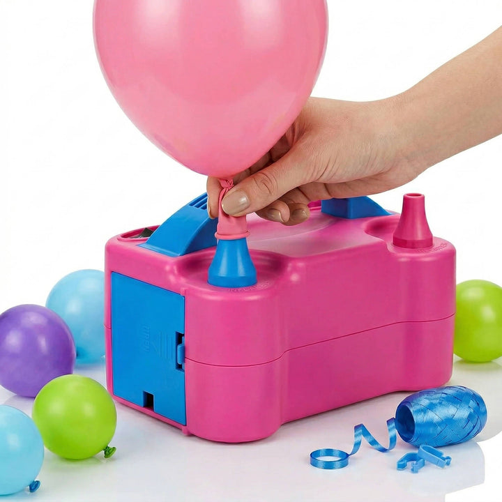 Electric Balloon Pump, Portable Dual Nozzle Inflator 600W for Party Decorations