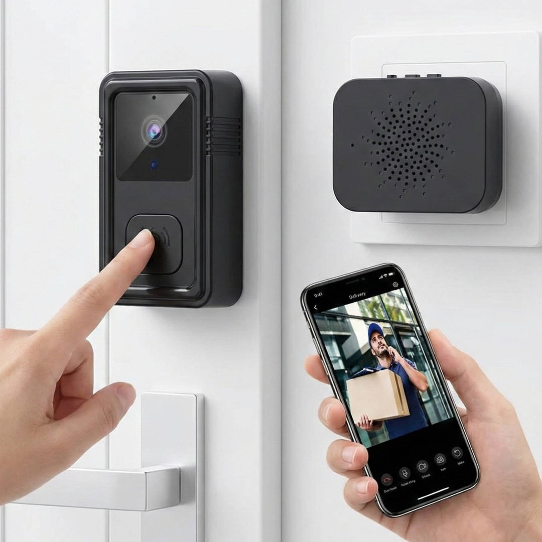 Wireless 1080P HD Wifi Video Doorbell with Two Way Audio and Cloud Storage