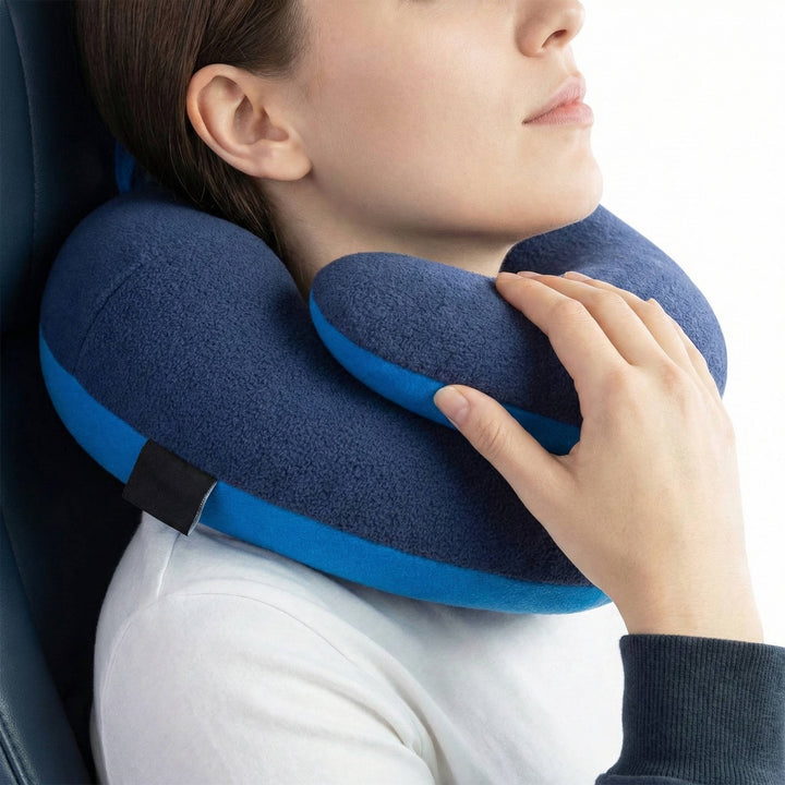 Travel Neck Pillow for Airplane Long Flights and Car Rides