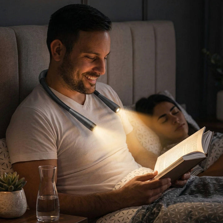 Portable Neck Reading Light, Flexible Design for Bedtime and Hands Free Reading