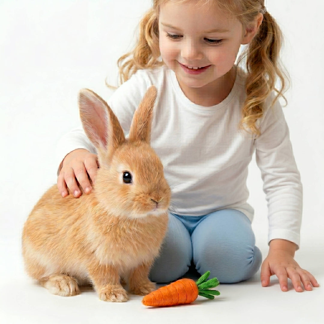 Interactive Plush Bunny Toy for Kids, Lifelike Soft Companion Rabbit Toy