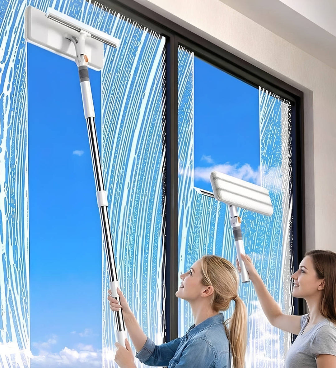 Double Sided Stick Window Cleaner