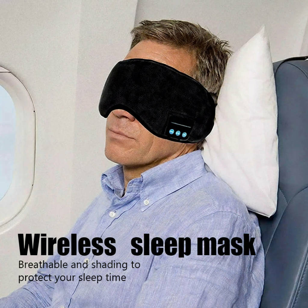 Relaxing Wireless Sleep Headphones with 3D Mask Design