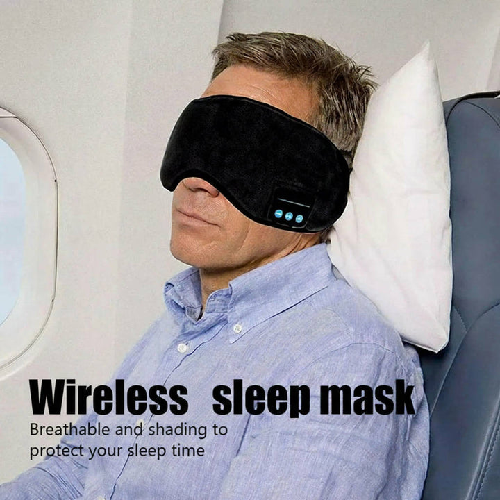 Relaxing Wireless Sleep Headphones with 3D Mask Design