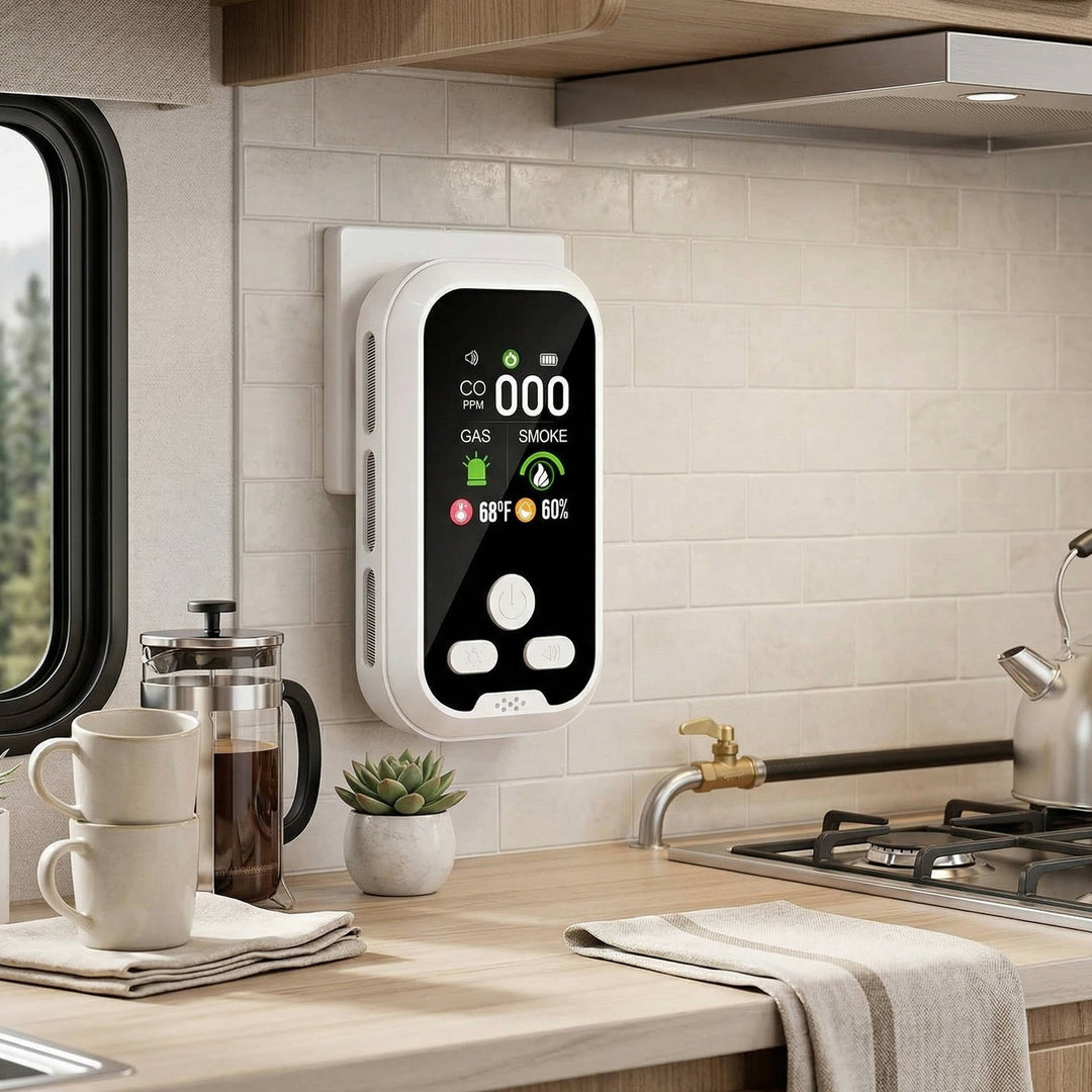 Multi Function Gas and Smoke Monitor with LCD Display and Temperature Humidity Readings