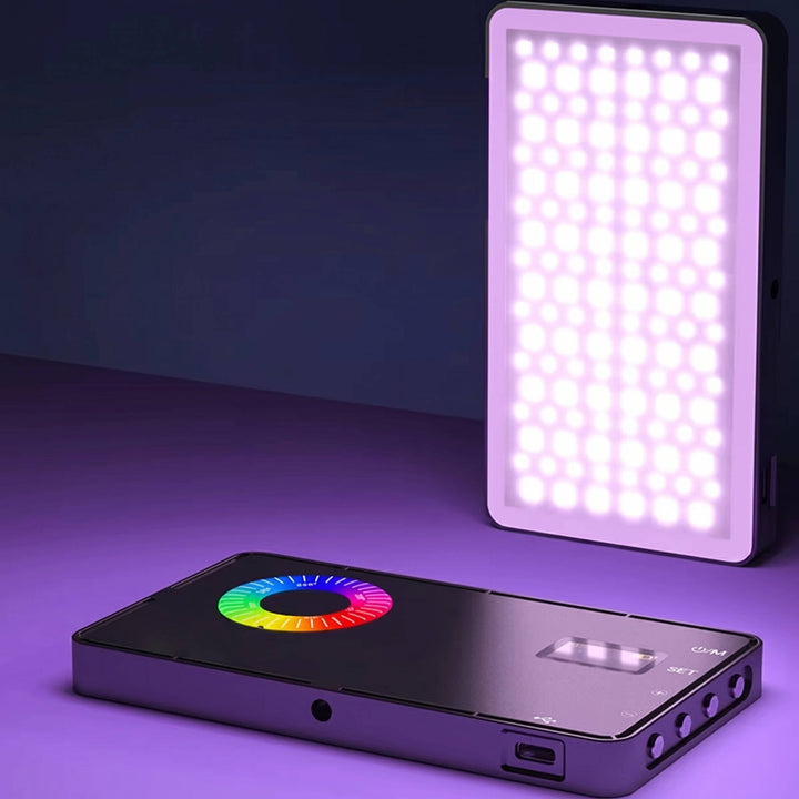 USB Rechargeable RGB Photography Light, Portable Camera Selfie Light for Live Streaming Vlogging with colour Changing Modes