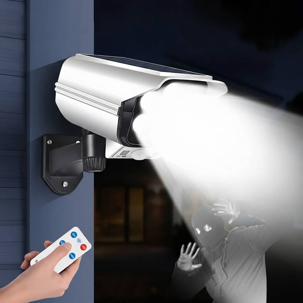 2000 Lumens Solar Motion Sensor Light Outdoor, 77 LED Security Floodlight, Wireless, 3 Modes, Waterproof, IP65