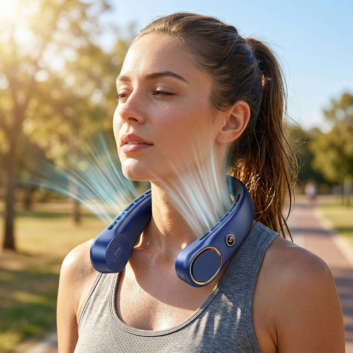 Portable Neck Fan, Hands Free Bladeless Wearable Fan