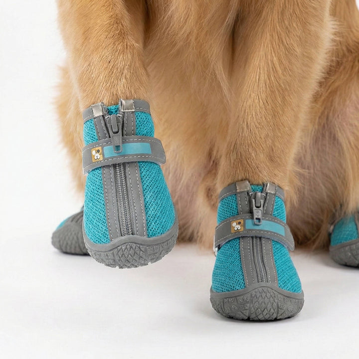 Non Slip Dog Shoes, Dog Paw Protection, Waterproof, Breathable, Outdoor, 4 Pack