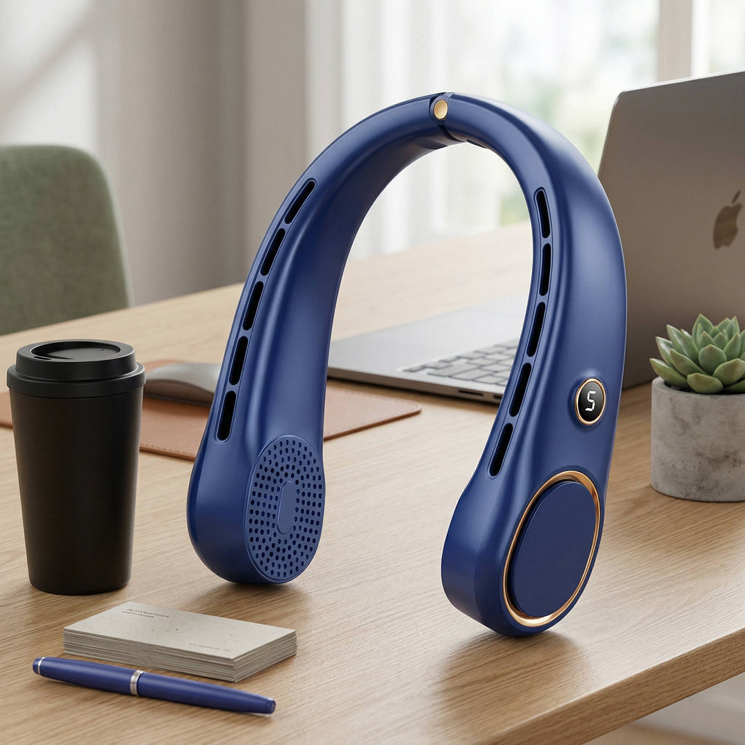 Portable Neck Fan, Hands Free Bladeless Wearable Fan