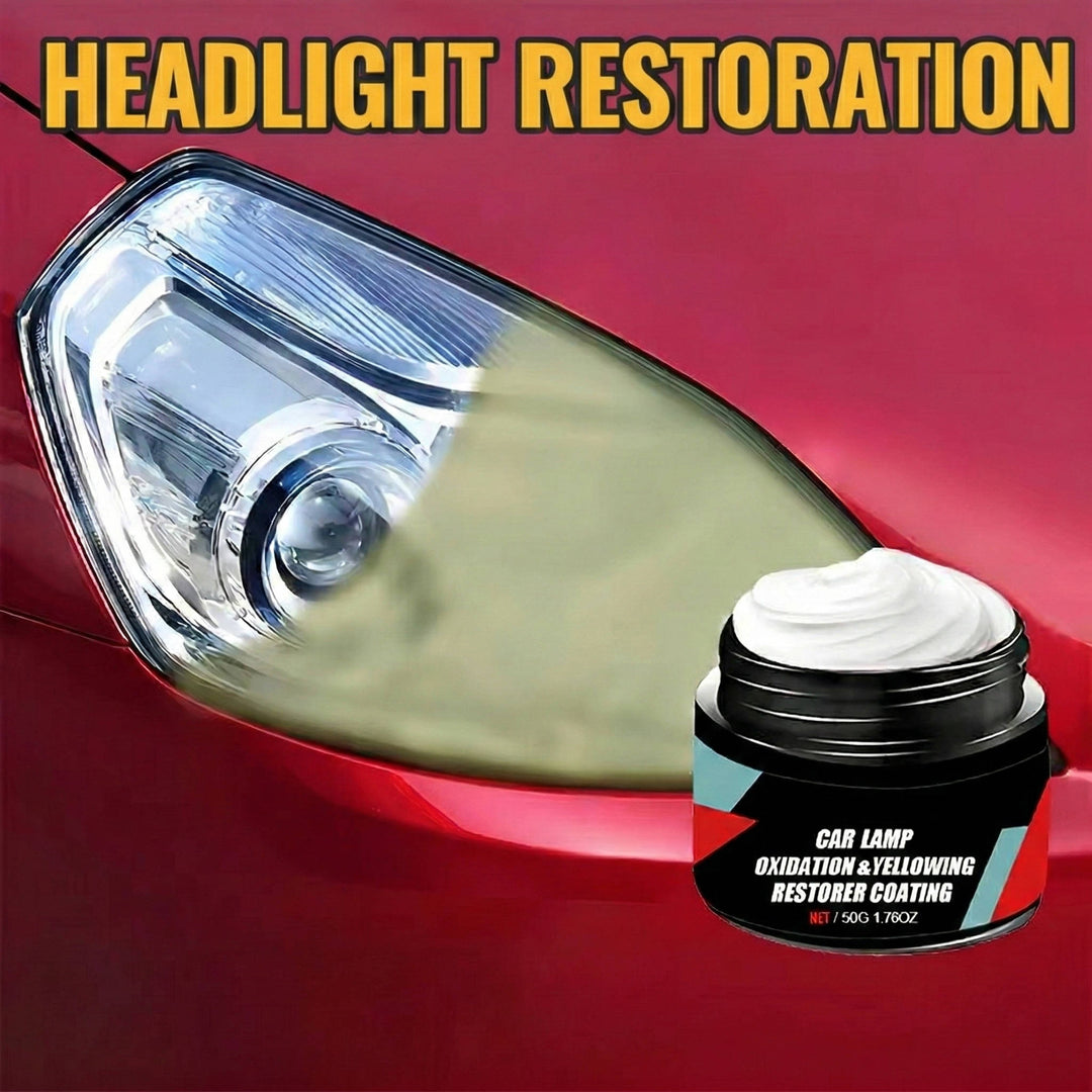 Instant Clear Headlight Restoration Repair Kit for All Vehicle Models, No Polishing Required, 2 Pieces