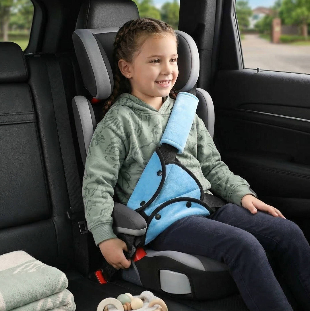 Portable Child Travel Seat Safety Harness, Universal Anti Neck Positioner for Kids