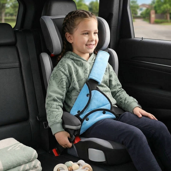 Portable Child Travel Seat Safety Harness, Universal Anti Neck Positioner for Kids
