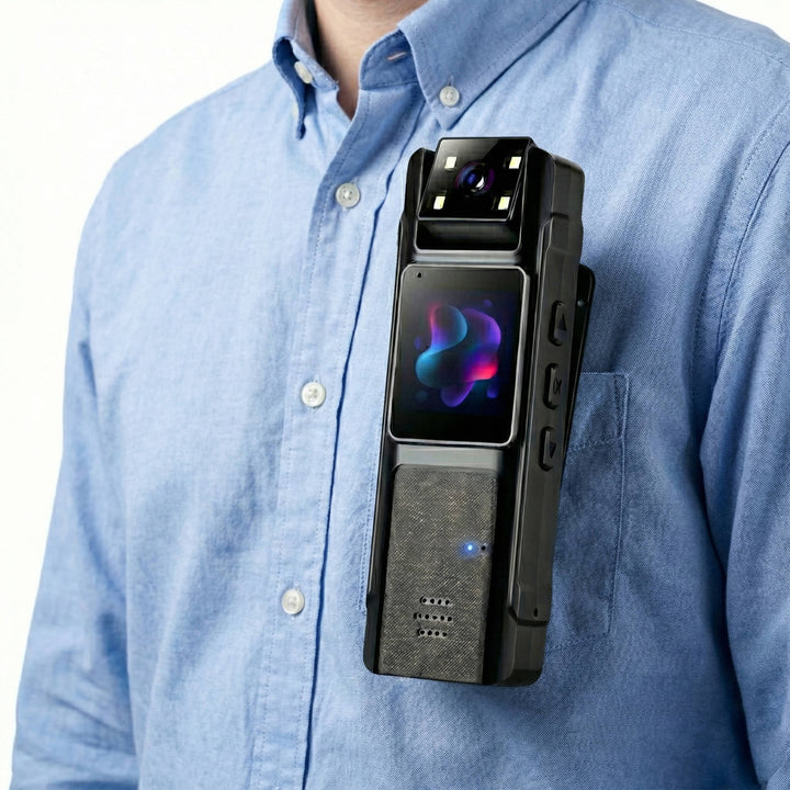 Compact 1080P HD Body Camera with 180° Rotatable Lens, Portable Wearable Video Recorder with Night Vision, Motion Detection and Wide Angle Recording