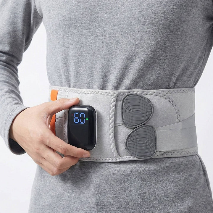 Lumbar Support Belt with Heat, Massage, and Red Light Features