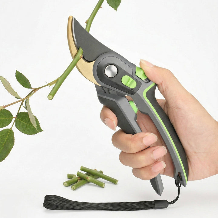 Professional Pruning Shears for Gardening, Cuts 4X Easier with Ultra Sharp SK5 Steel Blade